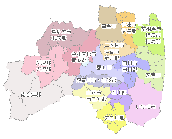 地図 福島 県